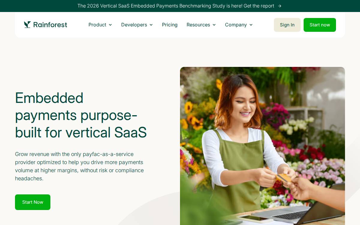 Rainforest website preview
