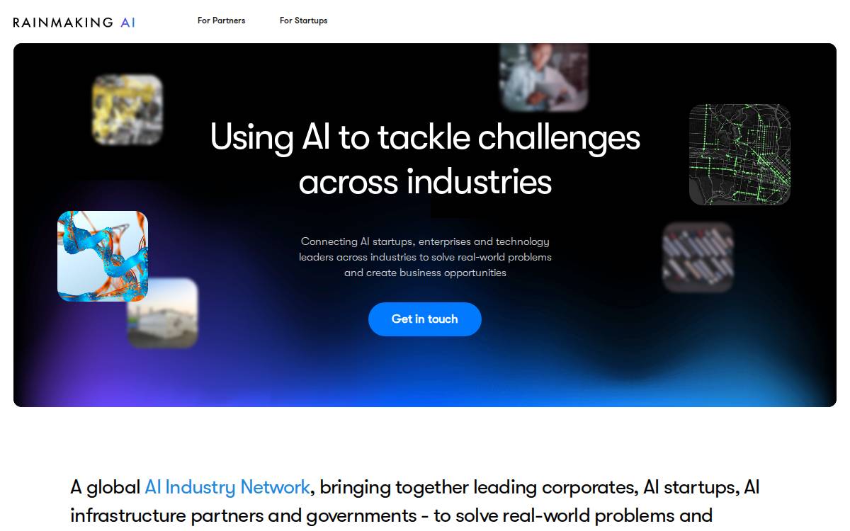 Rainmaking AI website preview