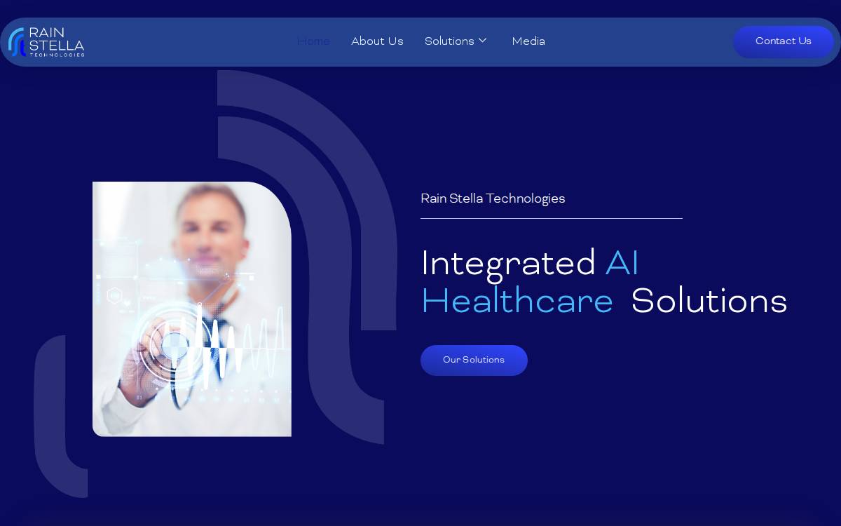 Rainstellatech website preview