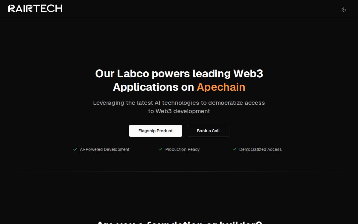 RAIR website preview