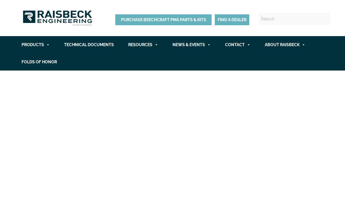 Raisbeck website preview