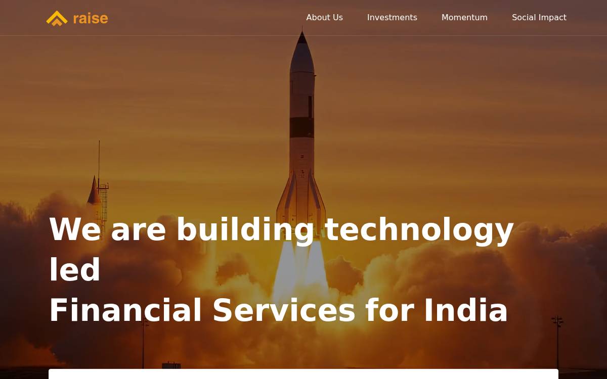Raise website preview
