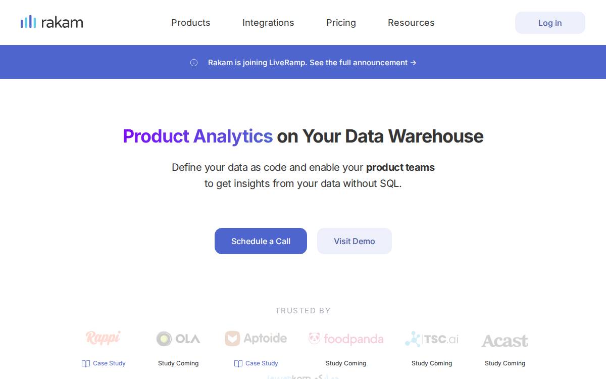 Rakam website preview