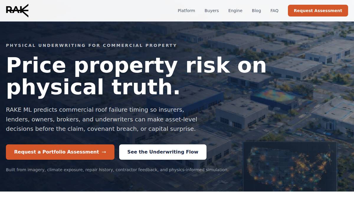 RAKE ML website preview