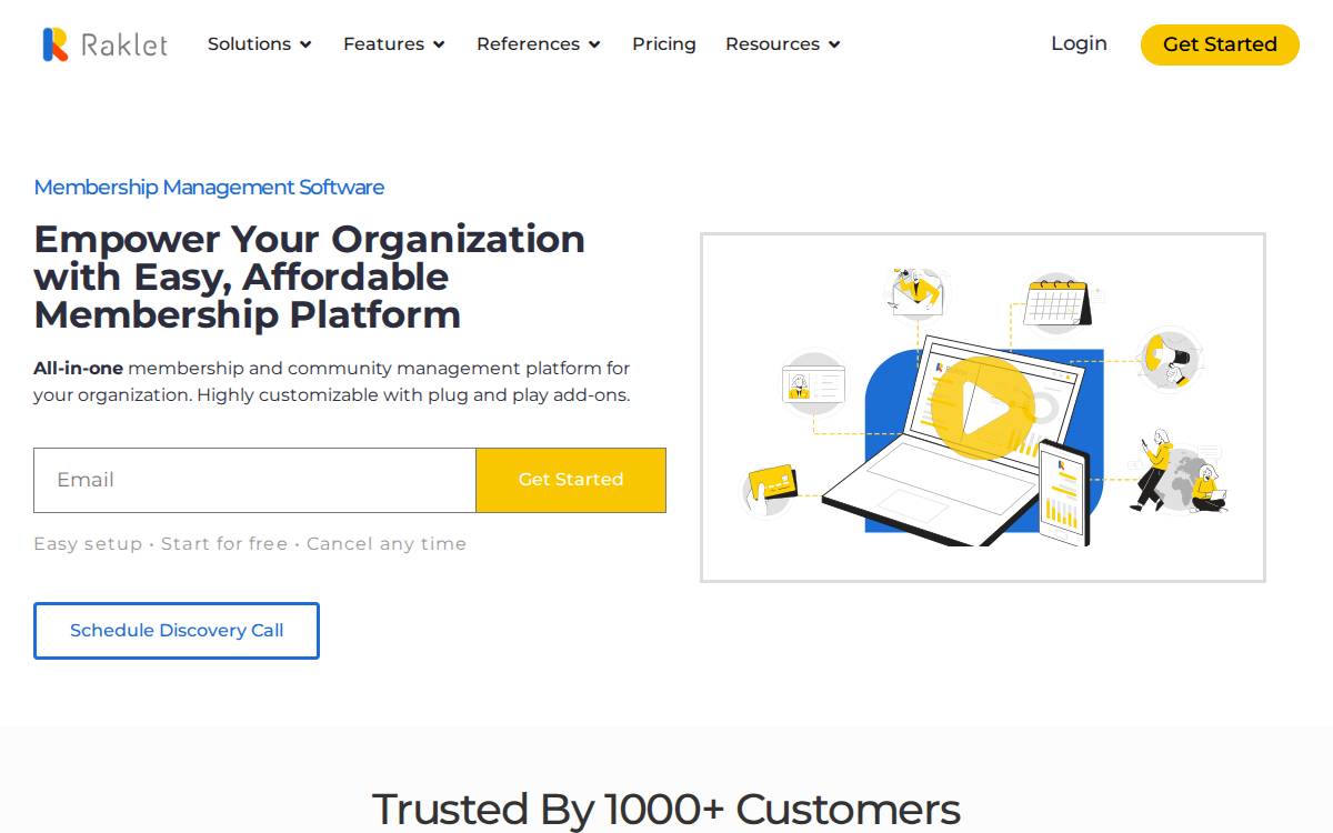 Raklet website preview