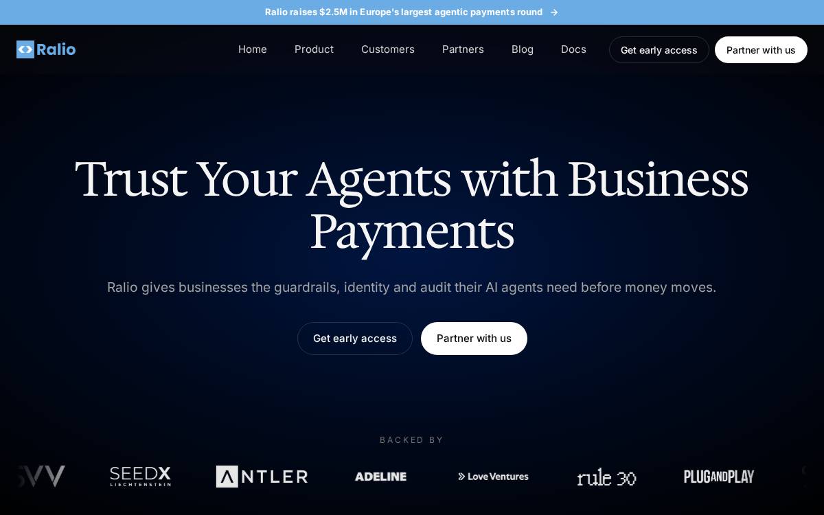 Ralio website preview