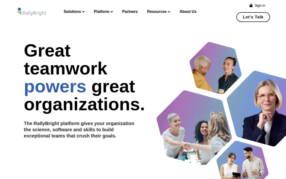 Rallybright website preview