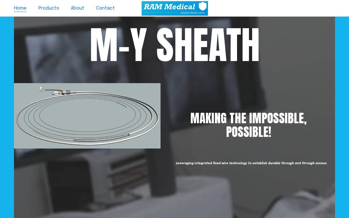 RAM Medical Innovations website preview