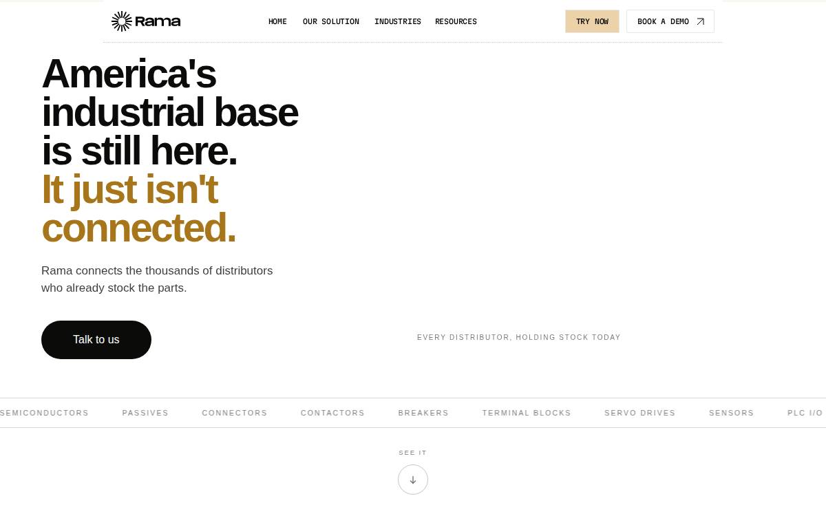 Rama website preview
