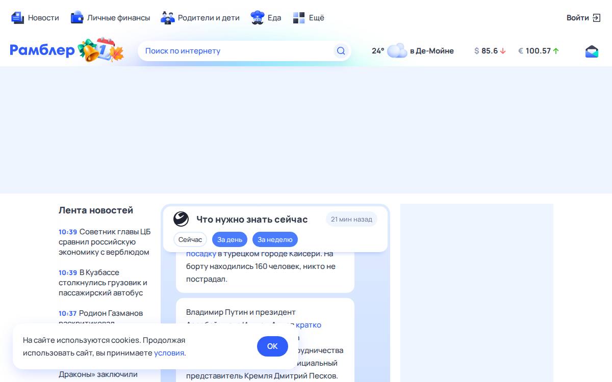 Rambler website preview