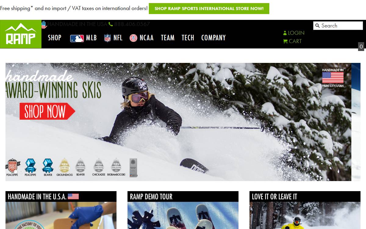 RAMp Sports website preview