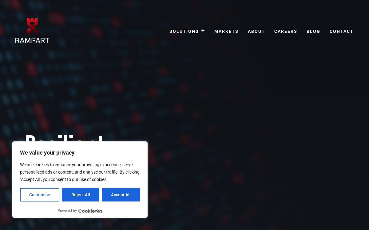 Rampart Communications website preview