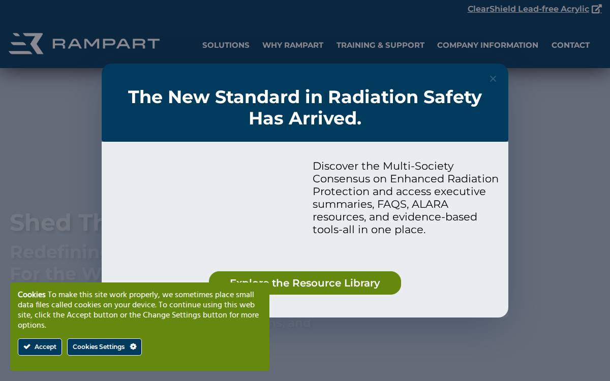 Rampart IC website preview