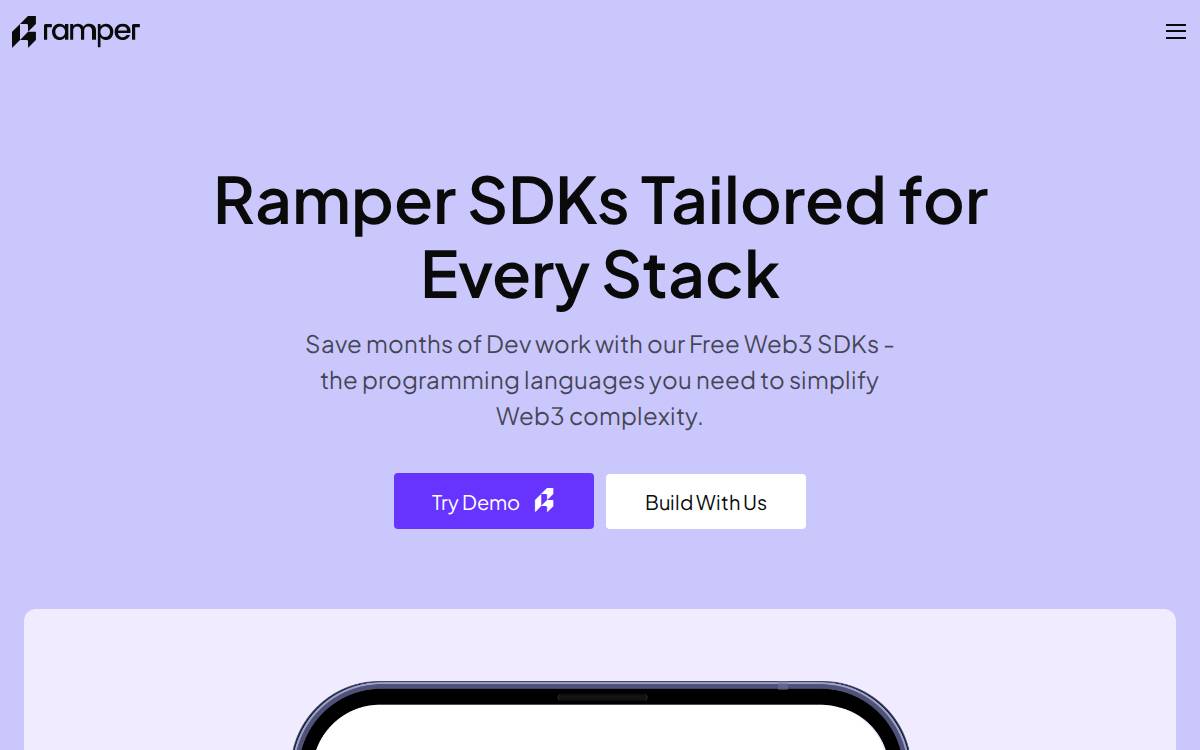 Ramper website preview