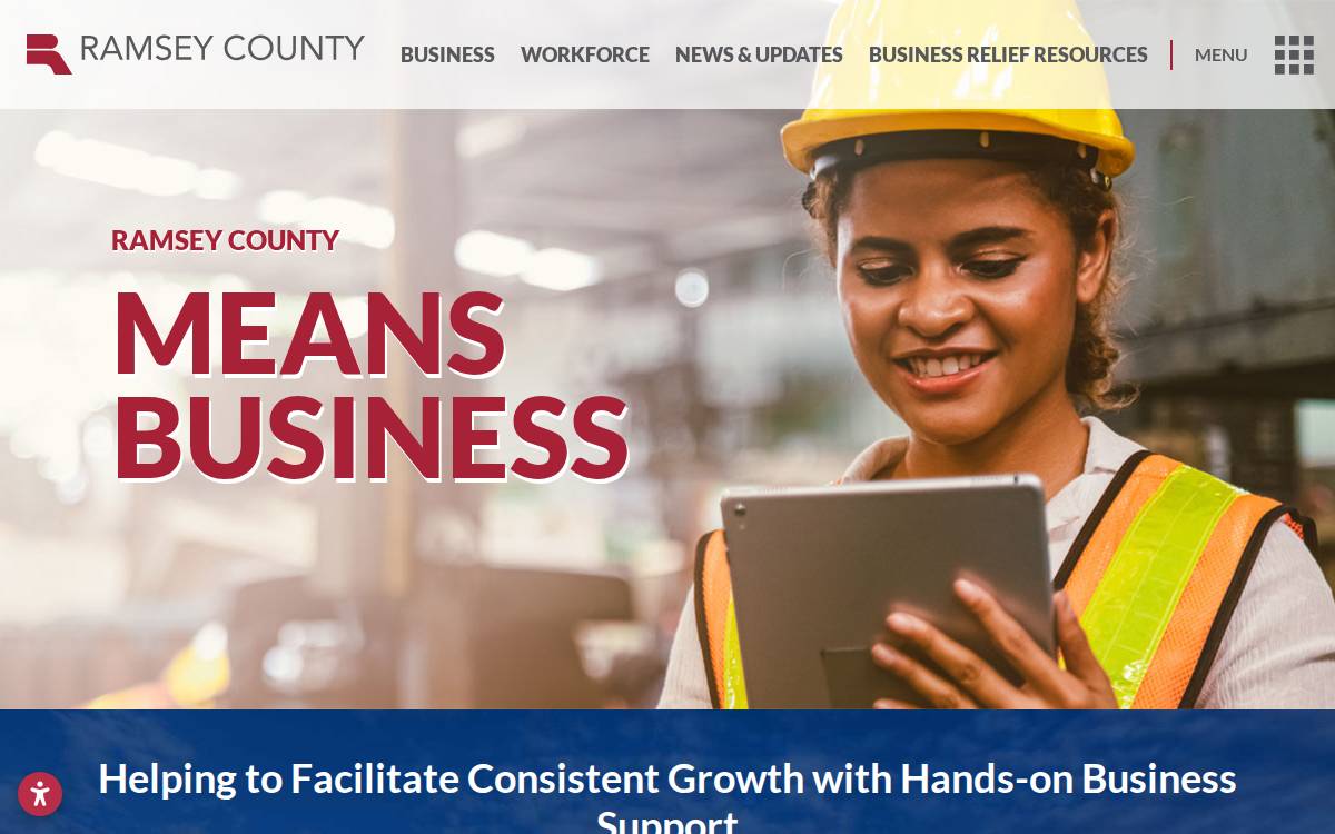 Ramsey County Community and Economic Development website preview