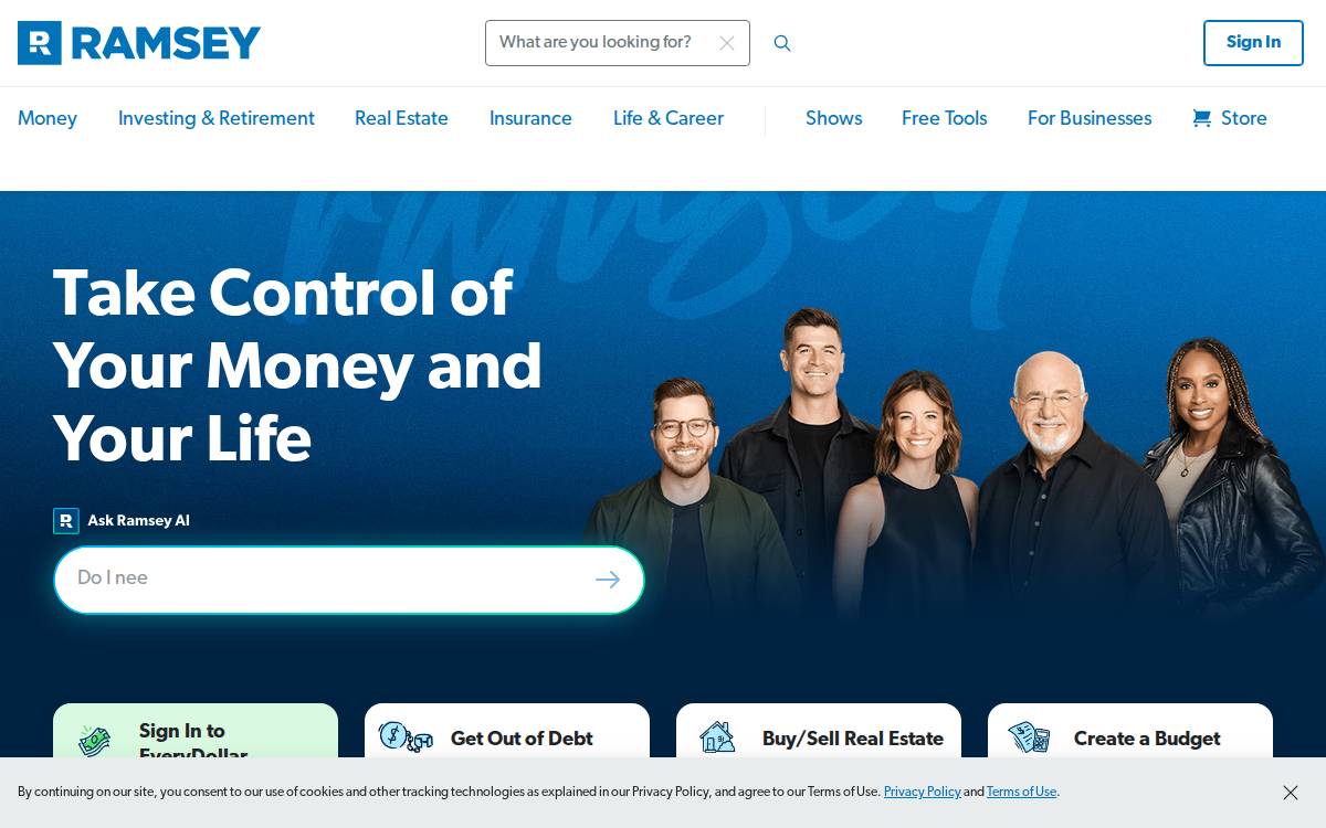 Ramsey Solutions website preview