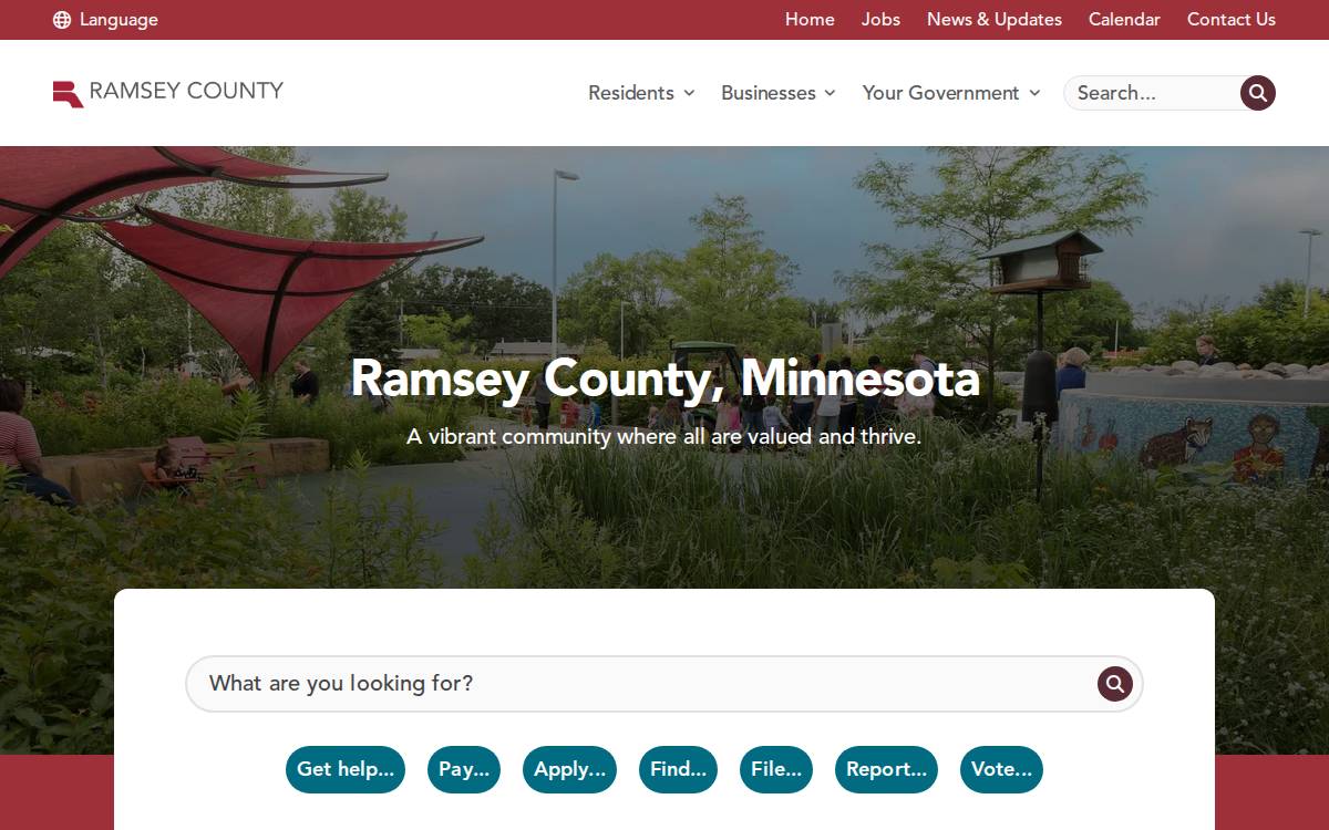 Ramseycounty website preview
