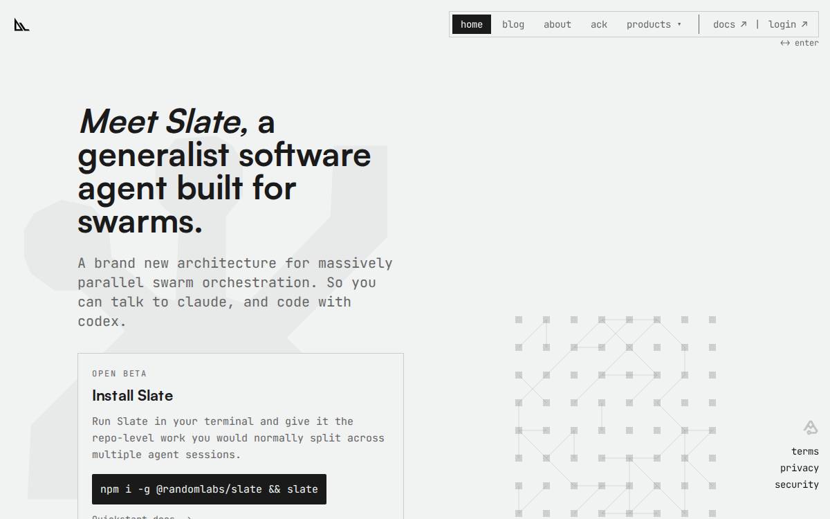 Random Labs website preview