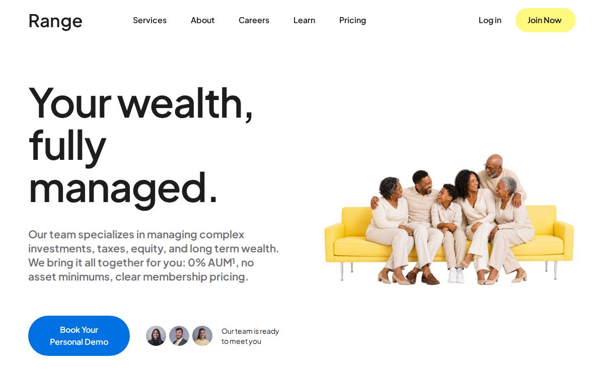 Range website preview