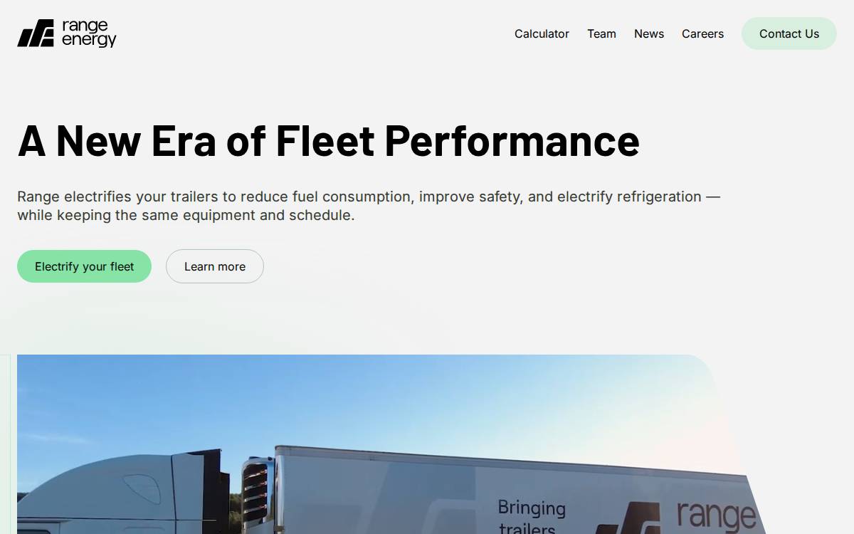 Range website preview