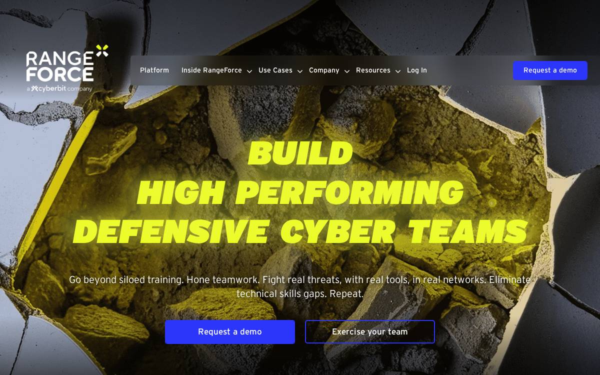 RangeForce website preview