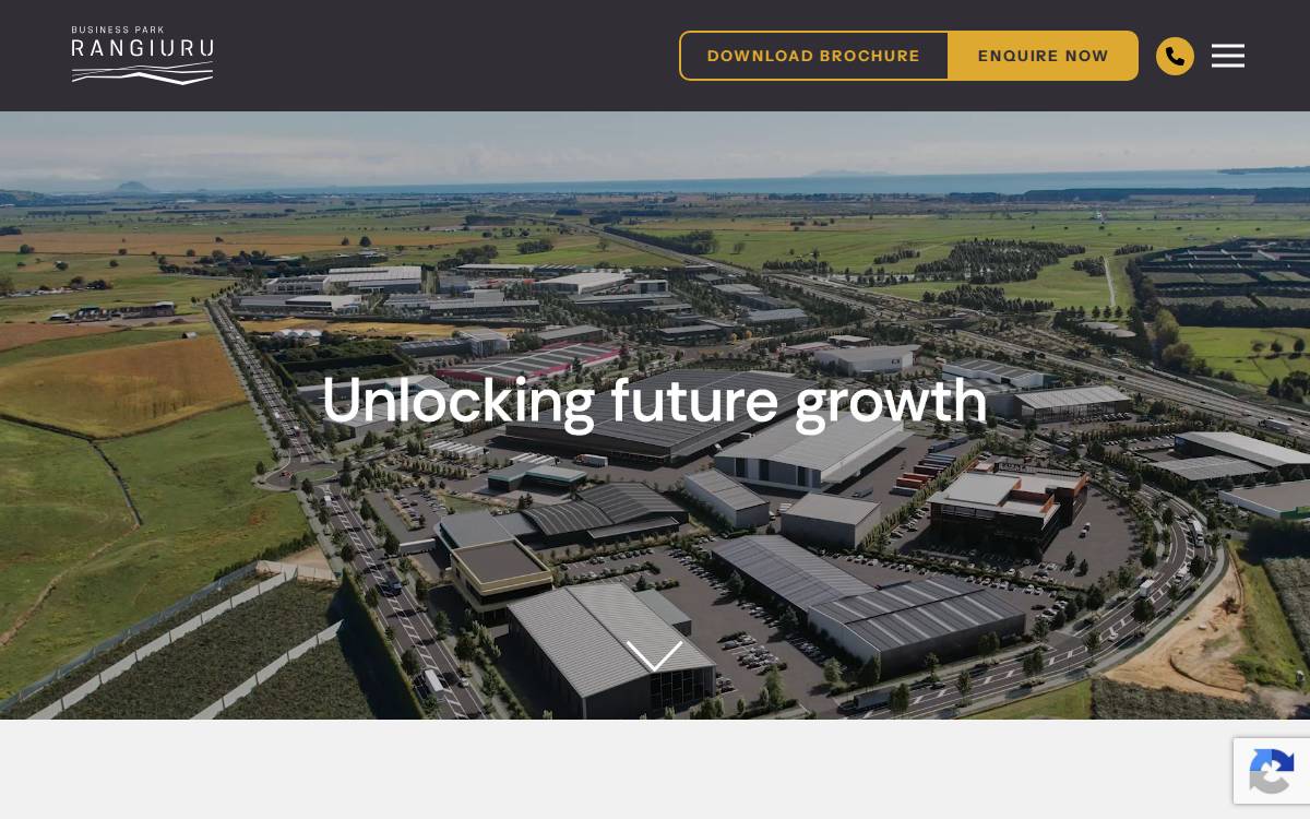 Rangiuru Business Park website preview