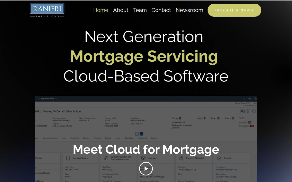 Ranieri Solutions website preview