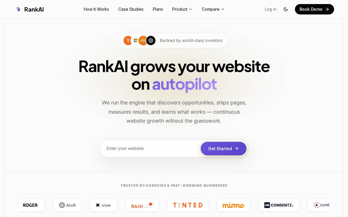 Rankai website preview