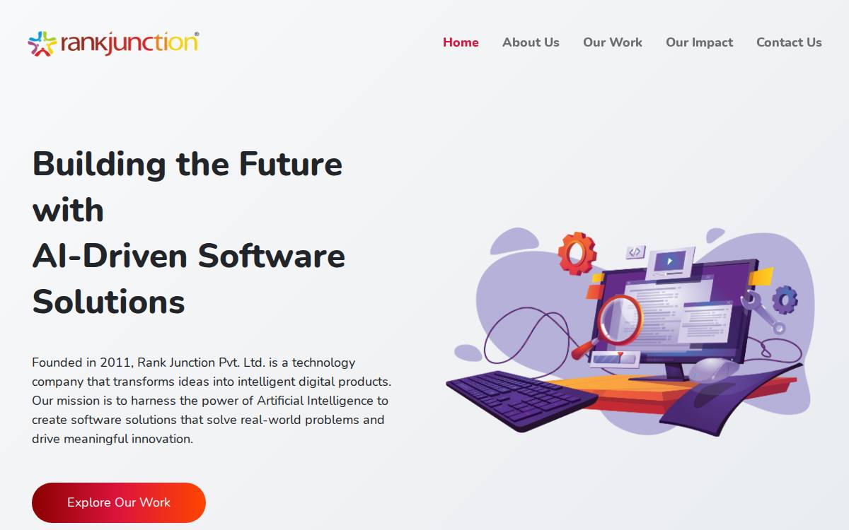 RankJunction website preview