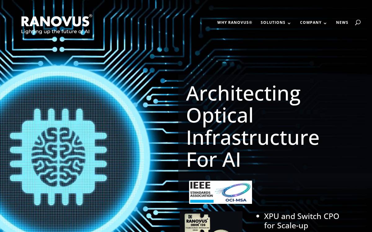 Ranovus website preview