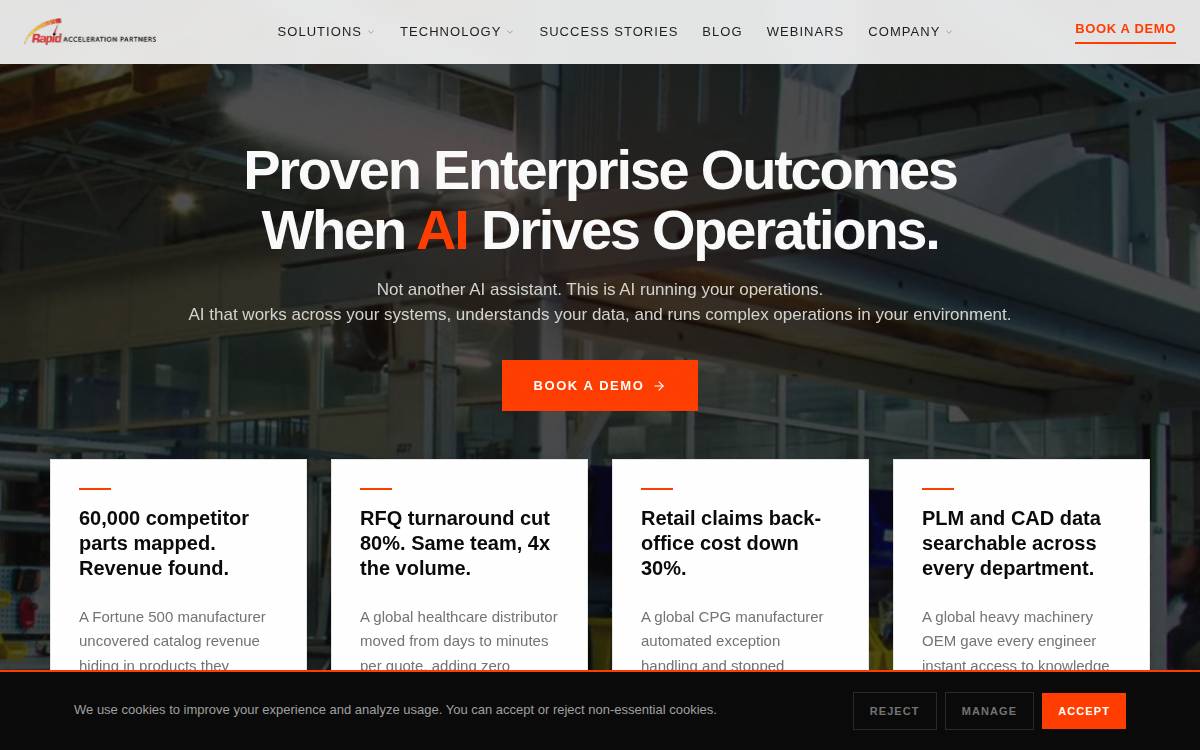 Rapid Acceleration Partners website preview