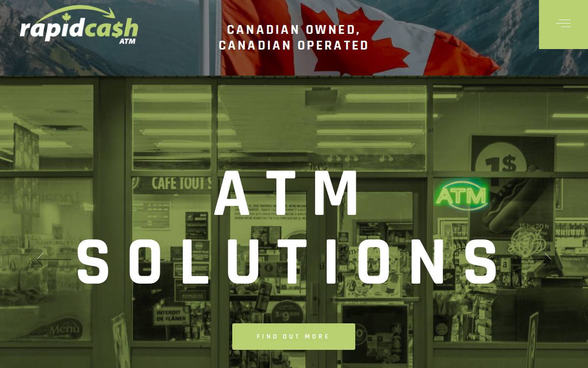 Rapidcashatm website preview
