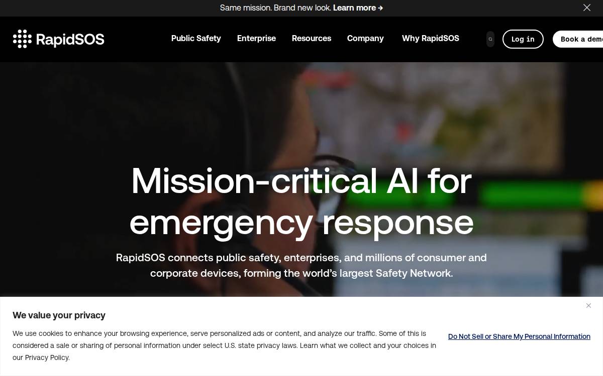 Rapidsos website preview