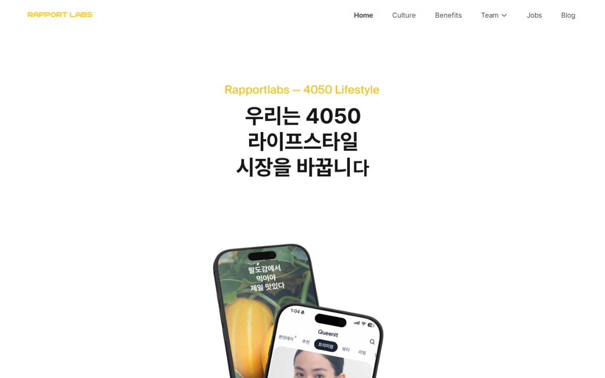 Rapportlabs website preview