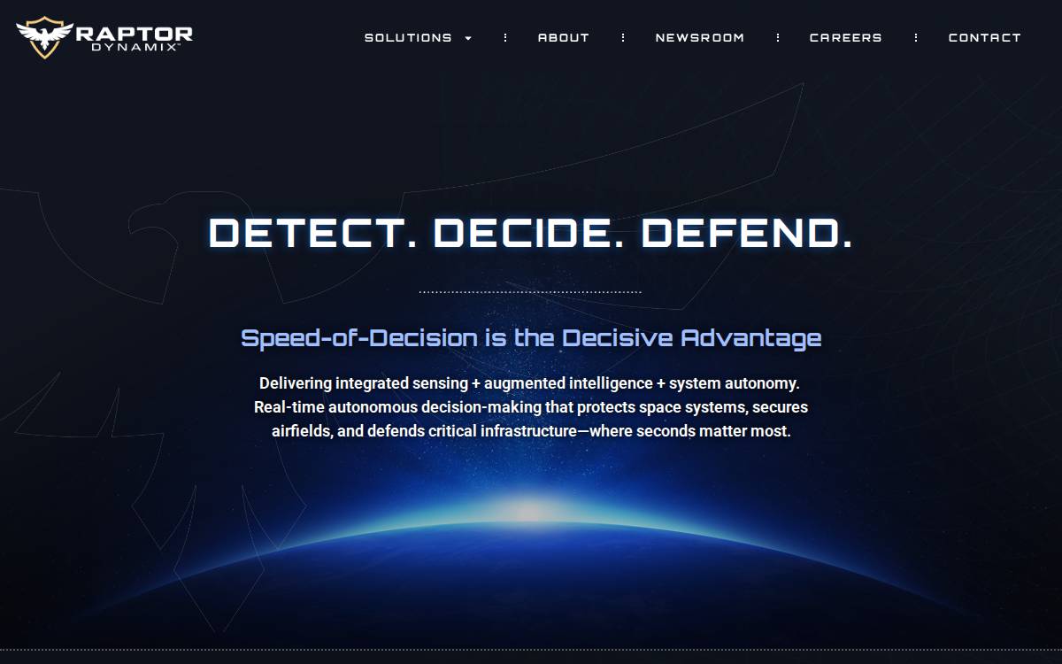 Raptor Dynamix website preview