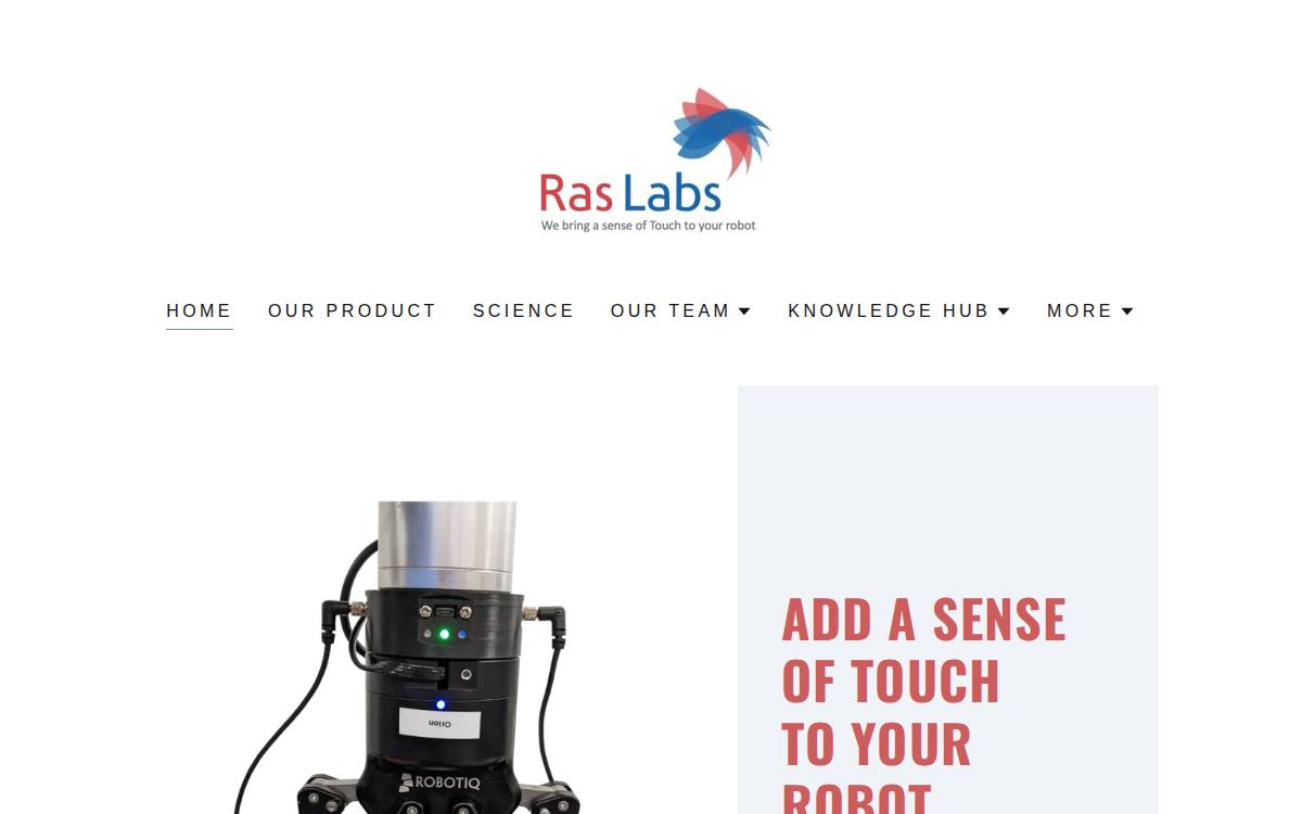 RAS Labs website preview
