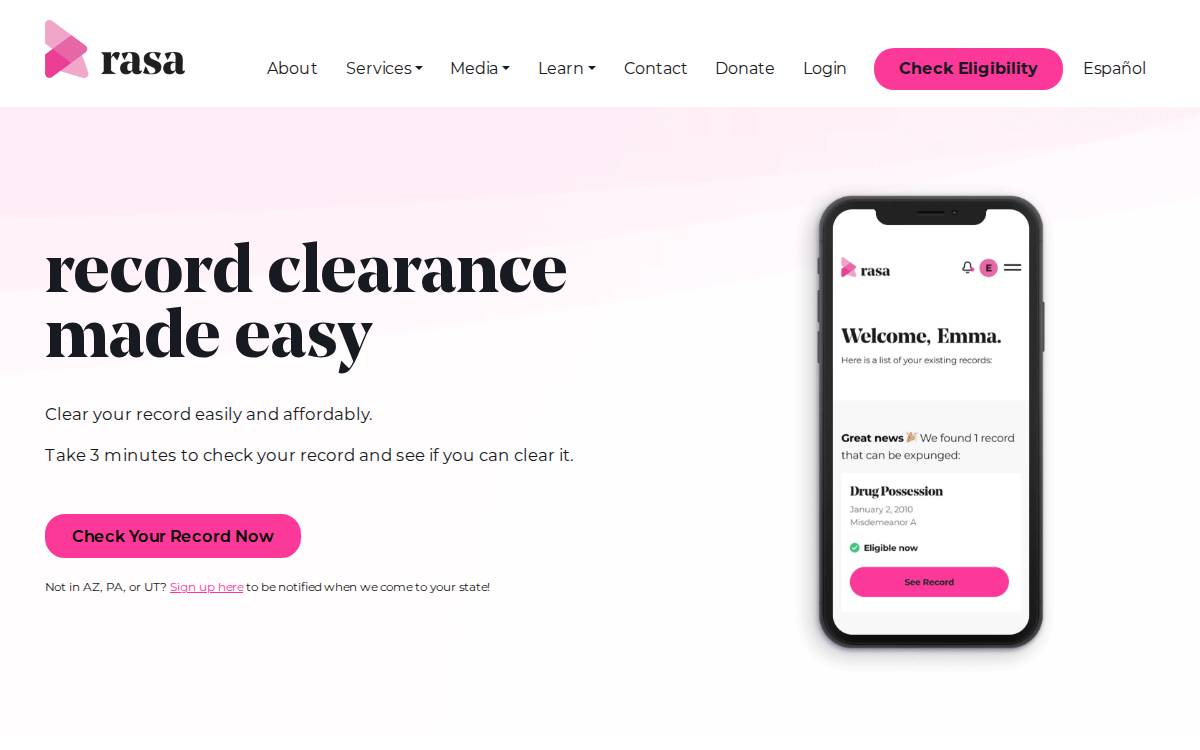 Rasa Legal website preview