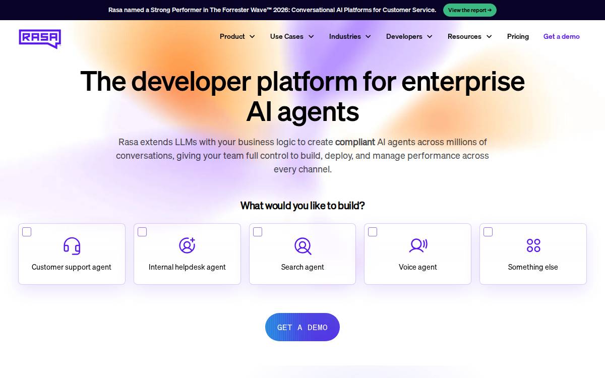 Rasa website preview