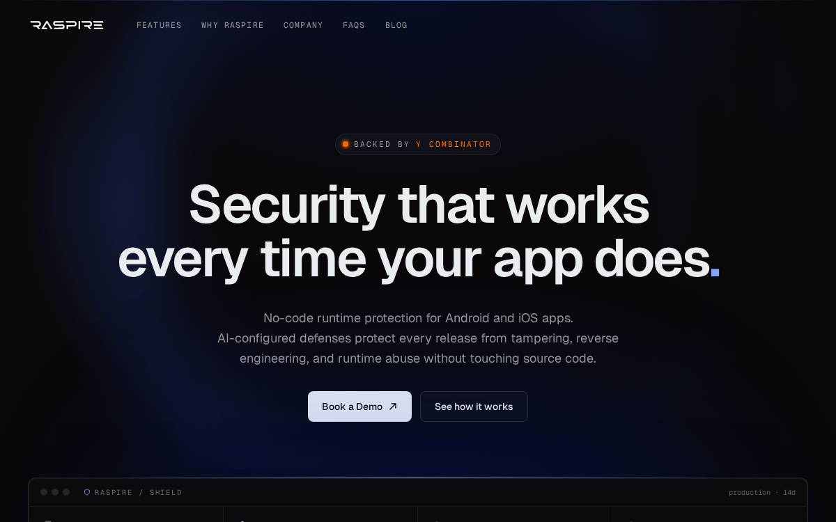 RASPIRE website preview