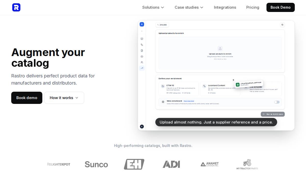 Rastro website preview
