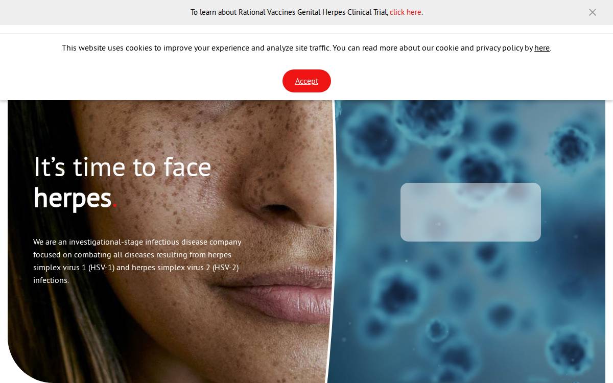 Rational Vaccines website preview