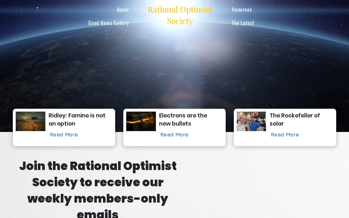 Rationaloptimistsociety website preview