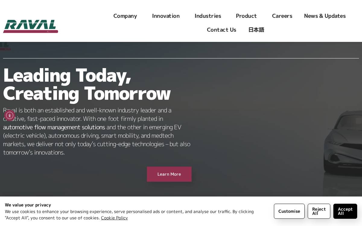 Raval website preview
