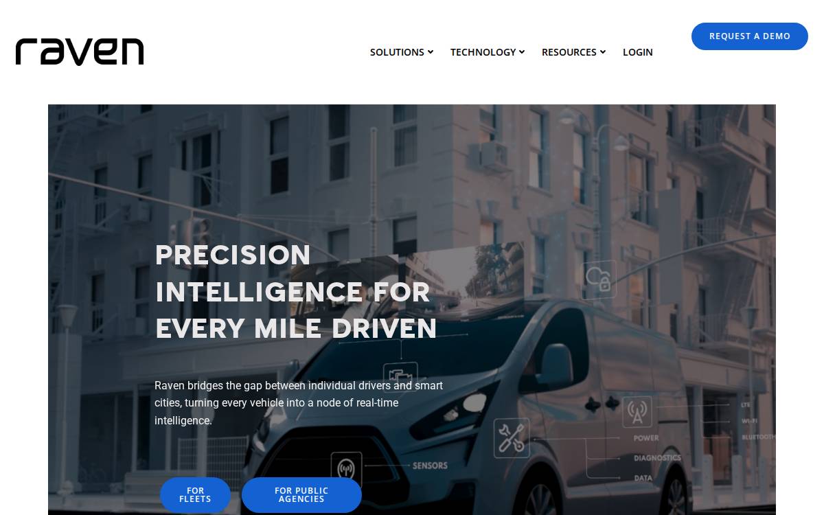 Raven Connected website preview