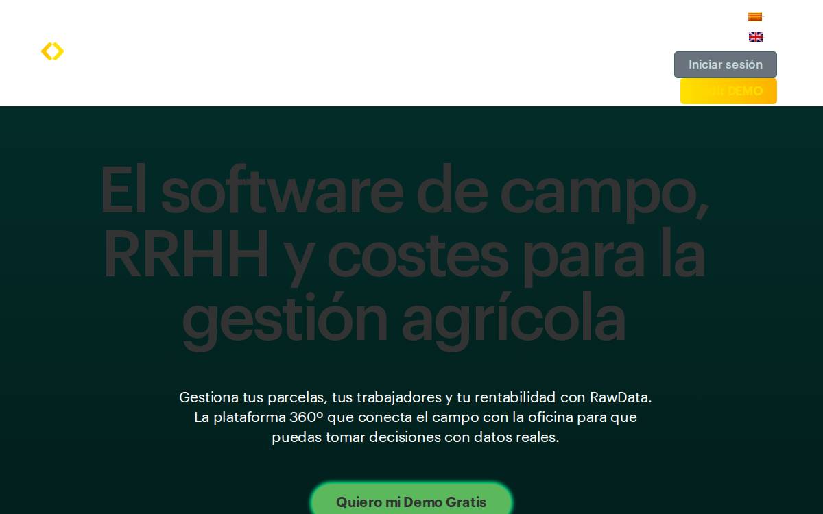 Raw Data website preview