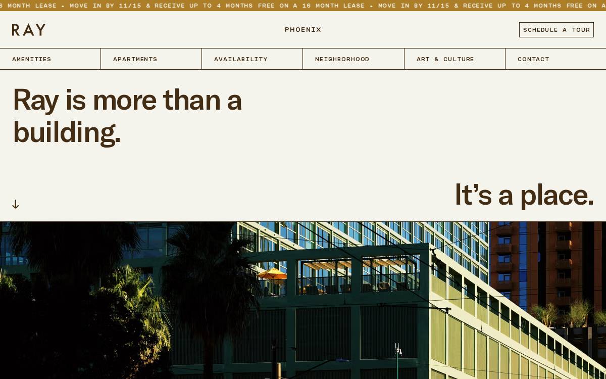 Ray Phoenix website preview