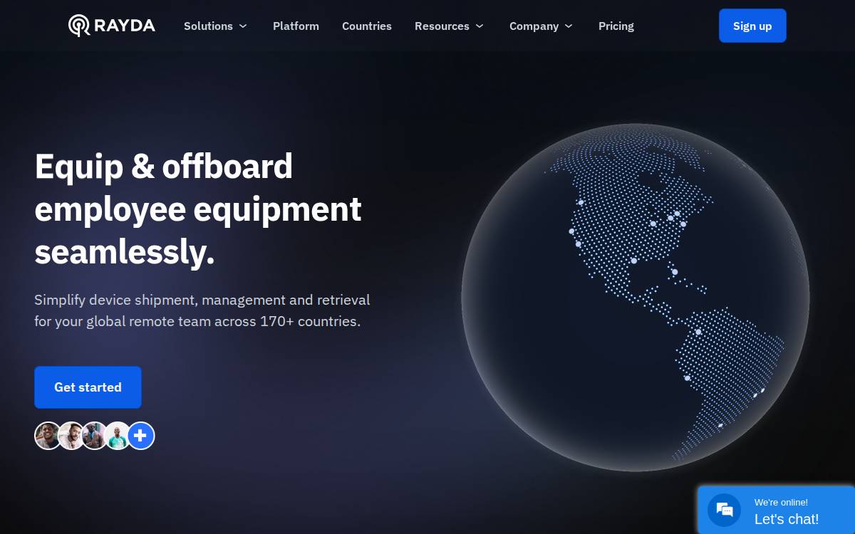 Rayda website preview