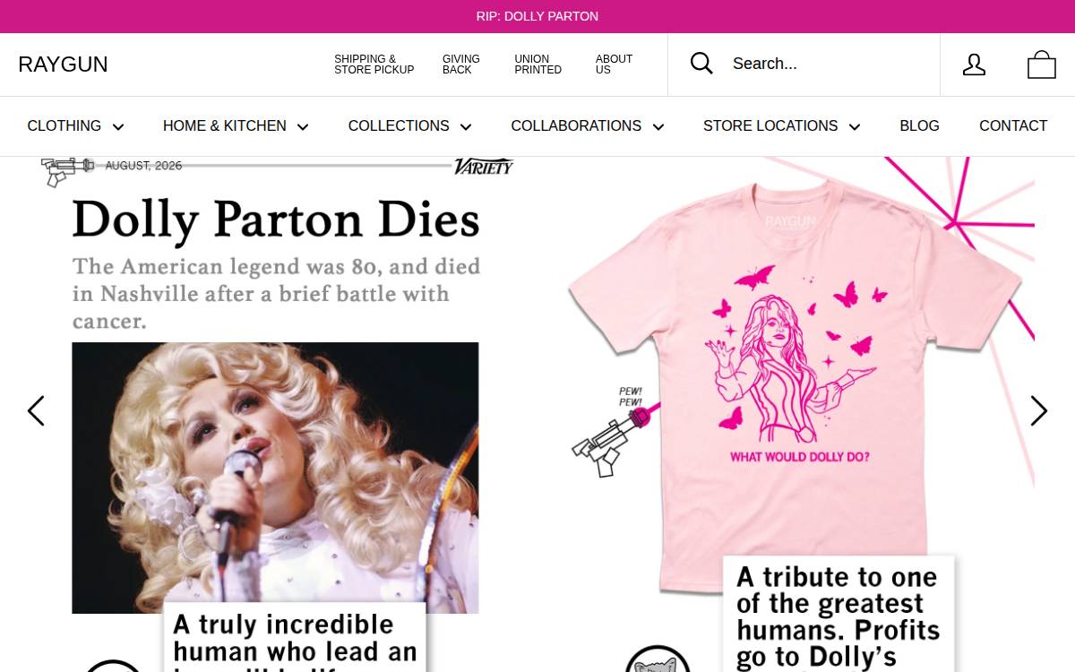 Raygun website preview