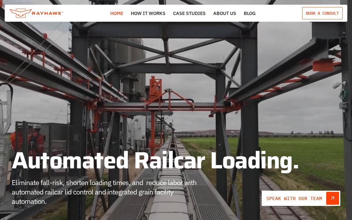 Rayhawk Technologies website preview