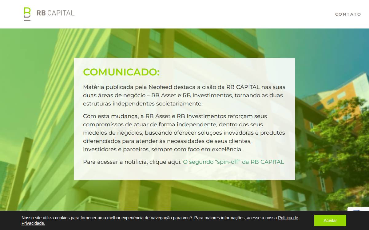 RB Capital website preview